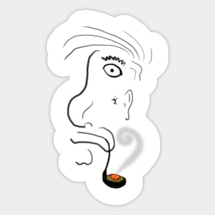 Sad In Smoke Sticker